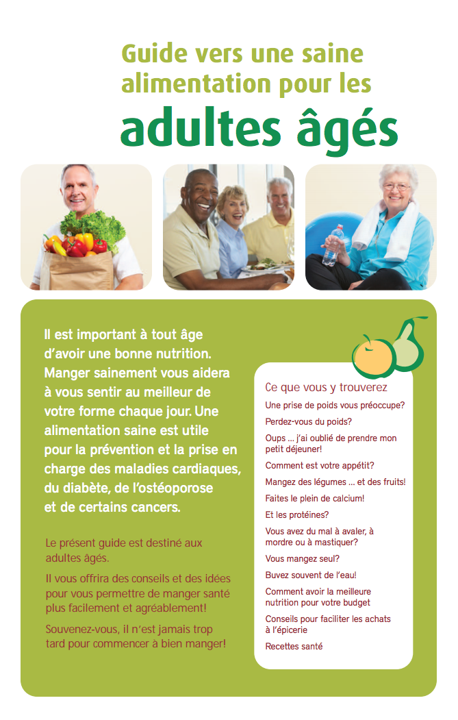 cover of the healthy eating for older adults guide